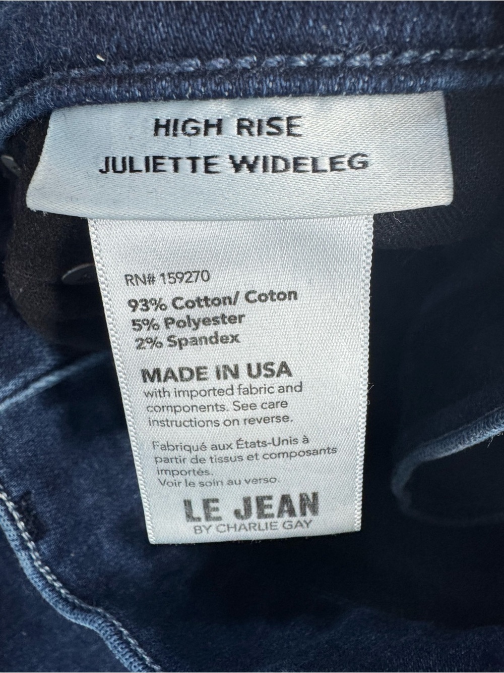 Le Jean Juliette Wide Leg Size 29 - Picture 6 of 8